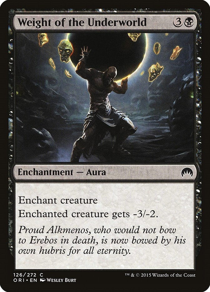Image for Weight of the Underworld (126) (Magic Origins) - Magic: The Gathering